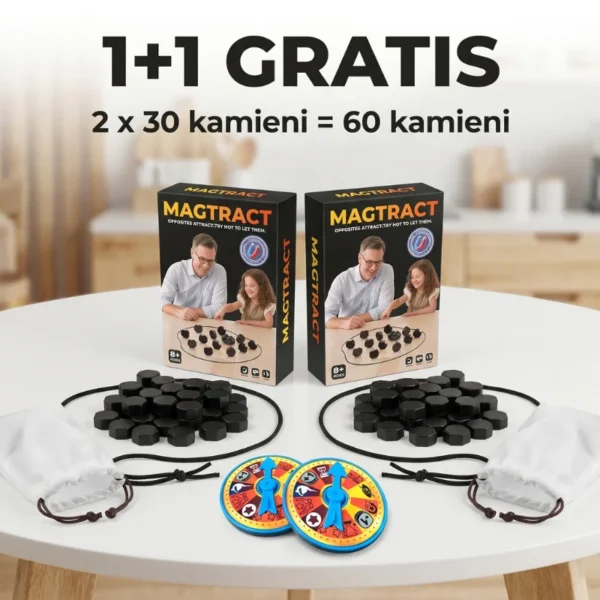 Magtract™ Black Edition | Rodzinna Gra Strategiczna 1+1 GRATIS